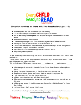 Everyday Activities to Share with Your Preschooler (Ages 3-5)