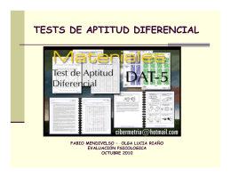 tests de aptitud diferencial - Psicologia en la Iberoamericana Blog