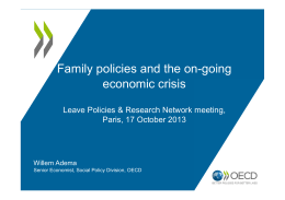 Family policies and the on-going economic crisis