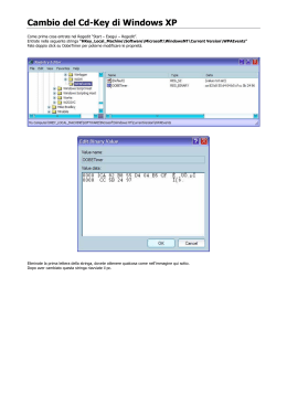 Cambio del Cd-Key di Windows XP