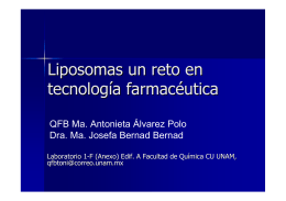 Liposomas un reto en tecnología farmacéutica - DePa