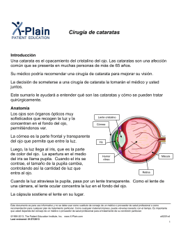 Cataract Surgery (Spanish) - Patient Education Institute