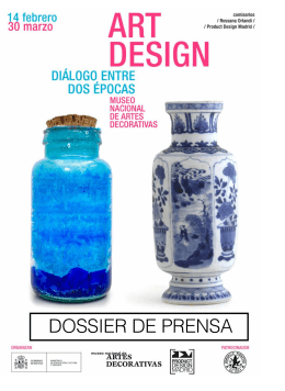 DOSSIER DE PRENSA - Museo Nacional de Artes Decorativas