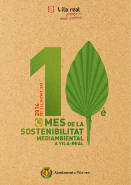 10é Mes de la Sostenibilitat - Ajuntament de Vila-real