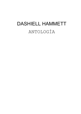 DASHIELL HAMMETT ANTOLOGÍA
