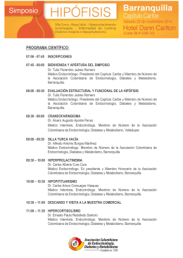 programa científico - Asociación Colombiana de Endocrinología