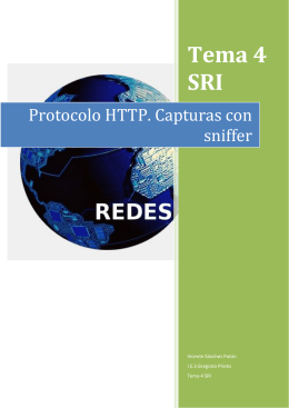 Protocolo HTTP. Capturas con sniffer