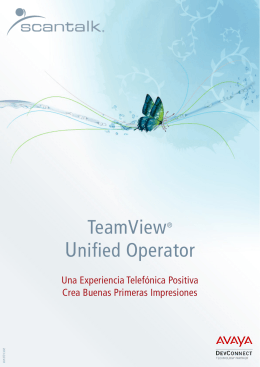 TeamView® Unified Operator