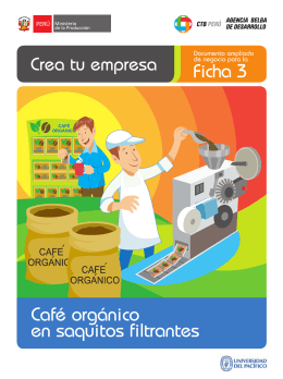 Ficha 3 Café orgánico en saquitos filtrantes