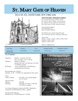 Bulletin.05.17.15 - St. Mary Gate of Heaven RC Church
