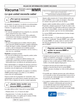 VIS MMR - Spanish - Immunization Action Coalition
