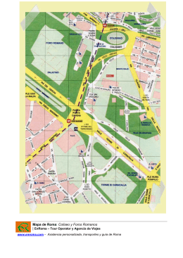 Mapa de Roma Coliseo y Foros Romanos EnRoma