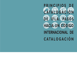 IFLA Principios catalogacion