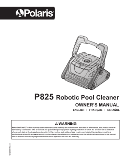 P825 Robotic Pool Cleaner
