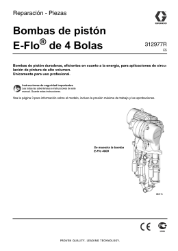 312977R, E-Flo 4-Ball Pumps Repair-Parts, Spanish