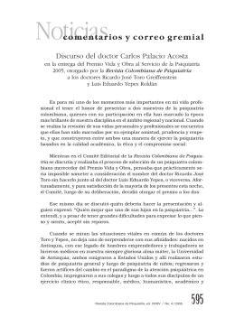 Noticias y Comentarios - Asociación Colombiana de Psiquiatría