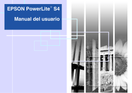 Manual del usuario EPSON PowerLite S4