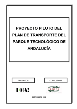 Proyecto piloto - Parque Tecnológico de Andalucía