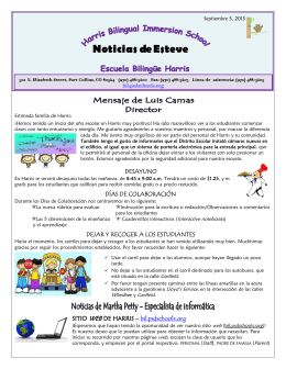 Septiembre 2013 - Harris Bilingual School