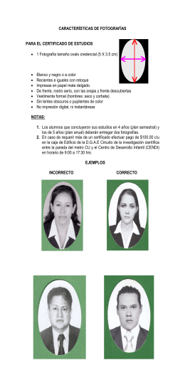 Instructivo de Fotografías - Servicios Escolares FO UNAM