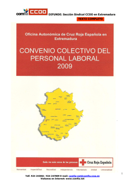 Cruz Roja Extremadura - Comfia-CCOO