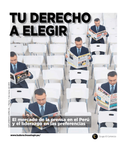 El mercado de la prensa en el Perú y el liderazgo en las