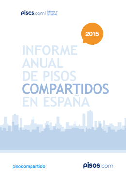 Informe anual de pisos compartidos en España