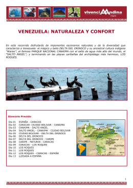 VENEZUELA: NATURALEZA Y CONFORT