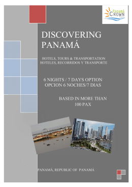 PANAMA - Your destination for GROUPS