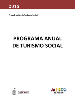 PROGRAMA ANUAL DE TURISMO SOCIAL