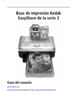Base de impresión Kodak EasyShare de la serie 3
