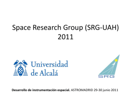 Space Research Group (SRG) 2011