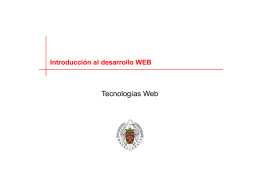 Tema 1: Introducción al desarrollo web