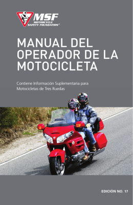 manual del operador de la motocicleta