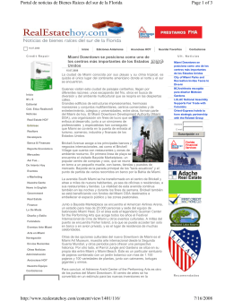 Page 1 of 3 Portal de noticias de Bienes Raices del sur de la Florida