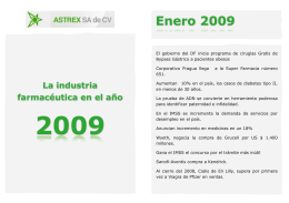 Anuario 2009 - Astrex SA de CV