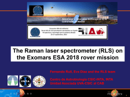 Desarrollo del espectrómetro Láser Raman (RLS