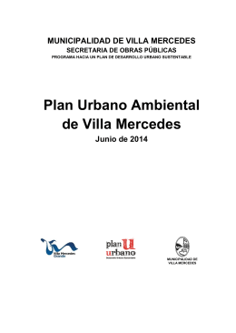 Plan Urbano Ambiental de Villa Mercedes