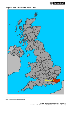 Mapa de Kent - Maidstone, Reino Unido