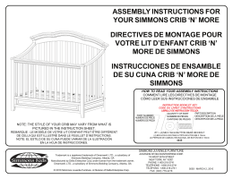 assembly instructions for your simmons crib `n`