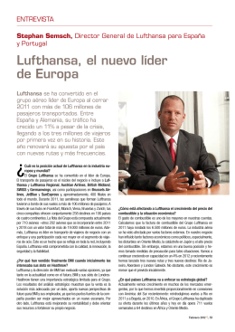 Lufthansa, el nuevo líder de Europa