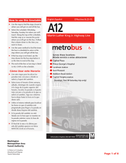 A11,12 - Washington Metropolitan Area Transit Authority