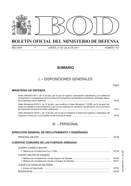 BOLETÍN OFICIAL DEL MINISTERIO DE DEFENSA