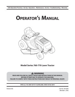 OPERATORTS MANUAL - Tractor Supply Company