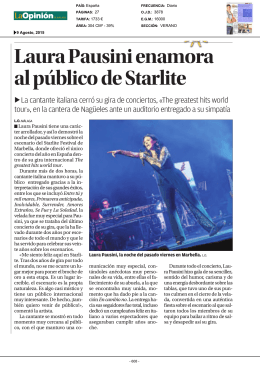 Laura Pausini enamora al público de Starlite