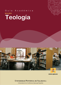 Guía Académica 2014-2015. Teología