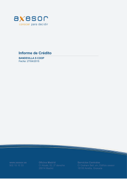 Informe de Crédito + ASNEF
