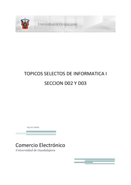 Comercio Electrónico - Universidad de Guadalajara