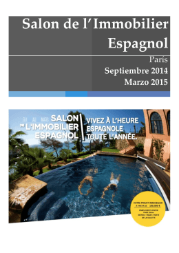 Salon de l` Immobilier Espagnol - International Real Estate Expo