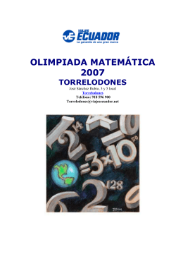 olimpiada matemática 2007 torrelodones